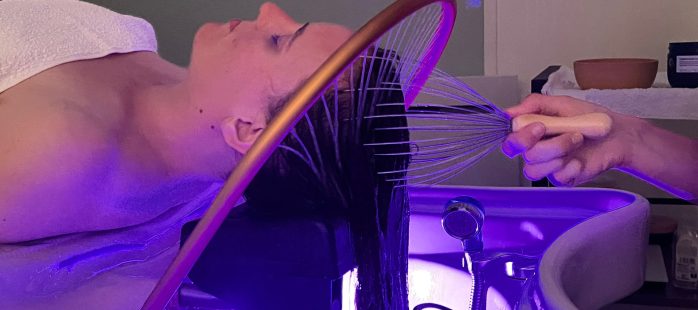 Massage cuir chevelu