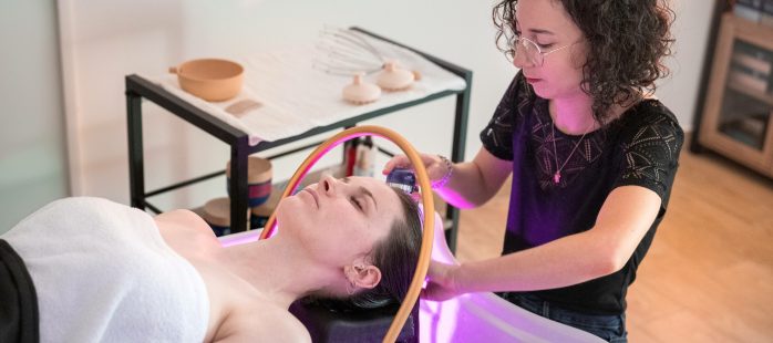 Massage cuir chevelu